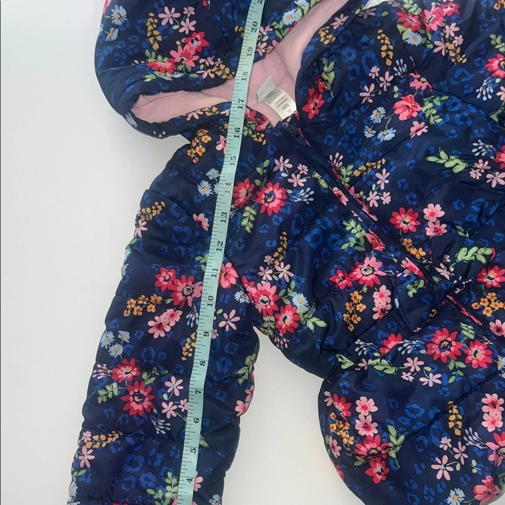 Little Me Navy Floral Jacket Girls size 3T